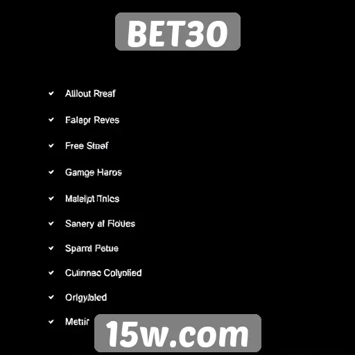 Métodos de pagamento disponíveis no BET30
